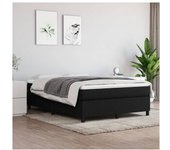 vidaXL Estructura De Cama Box Spring Tela Negro 140x190 Cm