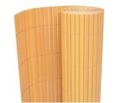 vidaXL Valla De Jardín De Doble Cara Pvc Amarilla 90x500 Cm