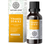 Nature Love Vitamina D3 + K2, gotas, 30 ml