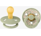 Pack de 2 chupetes Colour talla 1 BIBS verde sauce