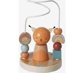 VERTBAUDET Ábaco de madera «Los amigos del bosque» FSC® beige