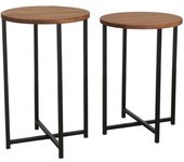 Dmora Mesa de café de madera roble 70x35  cm