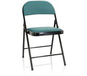 hjh OFFICE Silla plegable tela turquesa