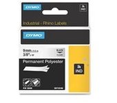 Dymo 18508 (S0718160) IND Rhino poliéster negro sobre transpartente 9mm