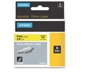 Dymo 18054 (S0718290) cinta tubo termorrectráctil negro sobre amarillo 9mm