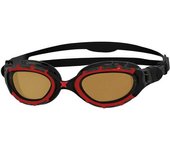 Zoggs Gafas De Natación Polarizadas Predator Flex Ultra Red Black / Polarized Copper Small unisex