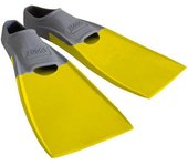 Zoggs Aletas De Natación Blade Rubber Long Grey / Yellow EU 37-38 unisex