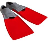 Zoggs Aletas De Natación Blade Rubber Long Grey / Red EU 33-34 unisex