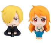 Megahouse Mira Las Figuras De Pvc De Nami Y Sanji Con Figura De Regalo One Piece Up 11 Cm