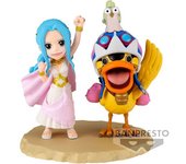 Banpresto Figura Coleccionable Mundial De La Serie Log: Nefertari Vivi Y Karoo One Piece 7 Cm