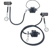 Dive Rite Conjunto De Regulador De Buceo Xt1/xt4 Sidemount Rr - Din - Bar