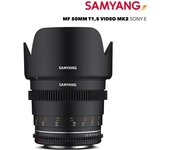 Samyang Objetivo Mf 50 Mm T1.5 Vdslr Mk2 Sony E