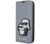 Karl Lagerfeld Funda Para Teléfono Klbkp14lsankcpg Iphone 14 Pro 6.1 Book Srebrny Saffiano Karl&choupette