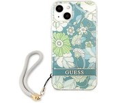 Guess Funda Para Móvil Guhcp13mhflsn Iphone 13.14.15 6.1 Zielony Flower Strap