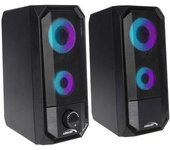 Audiocore Altavoz Estéreo Para Pc Ac845 Con Bluetooth Retroiluminación Led Rms Y Usb 10w