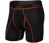 Saxx Underwear Boxers Kinetic Hd Black / Vermillion XS male