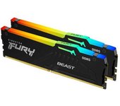 Kingston Memoria Ram Kf564c32bbeak2-32 Fury Beast Rgb 32gb 2x16gb Ddr5 6400mhz