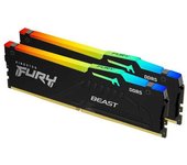 Kingston Memoria Ram Kf560c30bbeak2-32 Fury Beast Rgb 32gb 2x16gb Ddr5 6000mhz