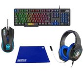 Sparco Teclado Y Ratón Gaming Race Day 4 In 1