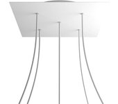 Creative Kroq405pf102 Xxl Rose-one Square Kit De Rosas Blanco Mate