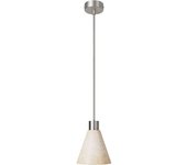 Creative Lámpara Colgante Con Pantalla Cónica De Madera Con Bulb