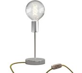 Creative Lámpara De Mesa Alzaluce Globo De Metal Con Enchufe De 2 Polos-regulador De Intensidad