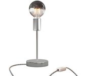 Creative Lámpara De Mesa Alzaluce Half Cup De Metal Con Enchufe De 2 Polos-interruptor