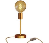 Creative Lámpara De Mesa Alzaluce Globo De Metal Con Enchufe De 2 Polos-regulador De Intensidad