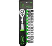 Jbm Juego De Llaves De Vaso Y Carraca 54028 1/2´´ 10-19 Mm 11 Piezas