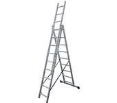 Edm Escalera Transformable 3x9 Peldaños Aluminio