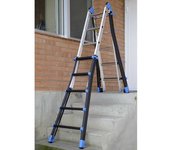 Plabell Escalera Telescópica Aluminio Multi66 6+6