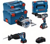 Bosch Sierra De Sable Kit 18v Gsb + Gks + Gsa + 4ah + 2x5.5ah