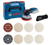 Bosch Lijadora Gex18v-125+kitexpertm480+l-boxx136 Sin Batería