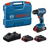 Bosch Destornillador Eléctrico Sin Cable Gsr18v-45+3x4ahpc+gal18v-40+l-case