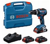 Bosch Destornillador Eléctrico Sin Cable Gsb 18v-55 3x4ahpc + Gal18v-40 + Lc