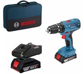 Bosch Destornillador Eléctrico Gsb 18v-21+2x2.0ah+bag