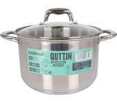 Quttin Olla Indumlion Con Tapa Acero Caesar 24 Cm