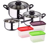 San Ignacio Batería De Cocina De 5 Piezas Juego De Recipientes Herméticos De Plástico 3 Piezas
