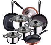 San Ignacio Juego De Ollas Y Sartenes Dina 20/24/28 Cm Pk3745 8 Piezas