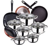 San Ignacio Juego De Ollas Y Sartenes Cassel 20/24/28 Cm Pk3875 12 Piezas