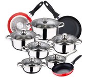 San Ignacio Juego De Ollas Y Sartenes Cassel 16/20/24 Cm Pk3887 12 Piezas