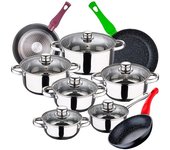 San Ignacio Juego De Ollas Y Sartenes Cassel 18/22/26 Cm Pk3888 12 Piezas