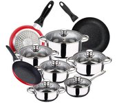 San Ignacio Juego De Ollas Y Sartenes Cassel 16/20/24 Cm Pk3841 12 Piezas