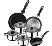 San Ignacio Juego De Ollas Y Sartenes Sip Cune 16/20/24 Pk1132 8 Piezas