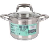 Quttin Olla De Inducción Con Tapa New Caesar Acero 16 Cm 16 Cm
