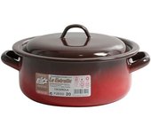 La Estrella Cazuela Esmaltada Con Tapa Fuego 2.5l 20 Cm