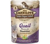 Carnilove Comida Para Gatos Esterilizados Con Codorniz 85g 24 Unidades