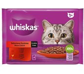 Mars Whiskas Selección De Carnes Clásicas 4x85g Bocaditos Para Gatos 13 Unidades