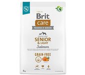 Brit Comida Sin Cereales Para Perros Mayores De Salmón Ligero 12kg