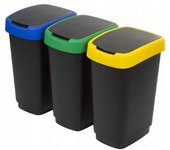 Rotho Cubo De Basura Con Giro 3x25l